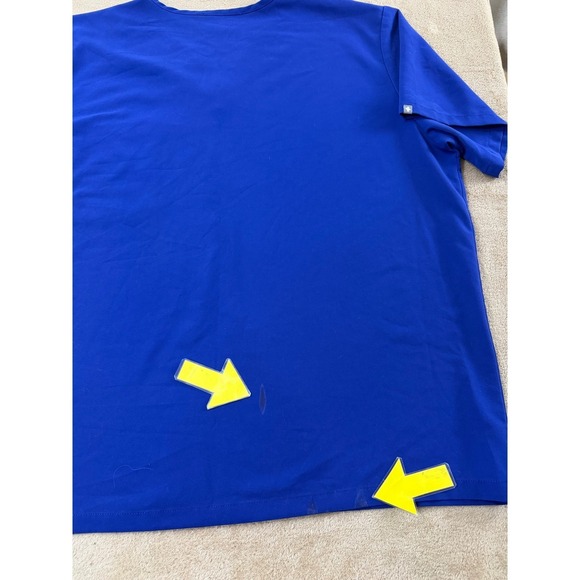 FIGS Technical Collection Leon Pocket Scrub Top Mens Size XXL Royal Blue Stretch - Picture 8 of 9